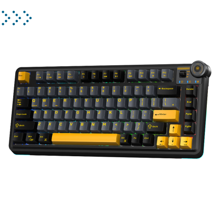 Клавиатуры AULA AU75 Black-Dark Blue-Orange Клавиатуры AULA AU75 Black-Dark Blue-Orange